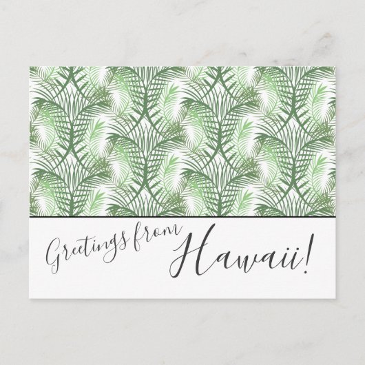 Postale Palm Feuilles Nous Avons Déplacé Hawaii Post Carte (Devant)