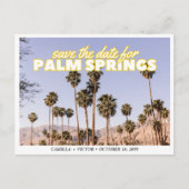Postale Palm Springs Wedding Enregistrer la date Carte pos (Devant)