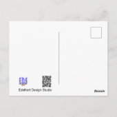Postale Papillon de feu Cust. Carte d'anniversaire (Dos)