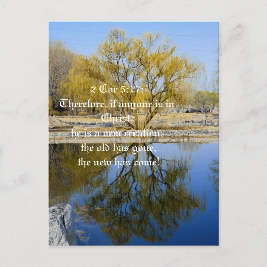 Postale Par conséquent, si quelqu'un est en Christ, carte  (Devant)