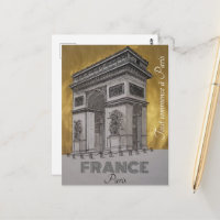 Postale Paris Frankrijk-boog