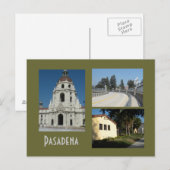 Postale Pasadena Civic Center et Bridge 3 Photo Carte post (Devant / Derrière)