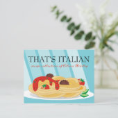 Postale Pasta Carte de recette du gardien de cuisine de no (Debout devant)