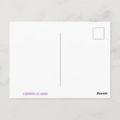 Postale Pastel Patterned Monogram M Signets de carte posta (Dos)