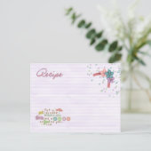 Postale pat une carte de recette de gâteau (Debout devant)