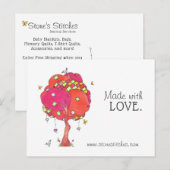 Postale Patchwork Quilted Fabriqué avec la carte de public (Devant / Derrière)