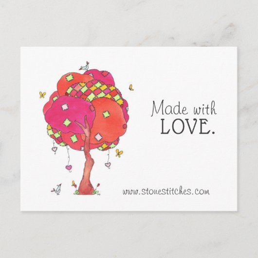 Postale Patchwork Quilted Fabriqué avec la carte de public (Devant)