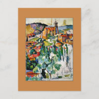 Paul Cezanne - Le Village de Gardanne Carte postal