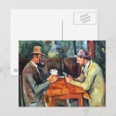 Postale Paul Cézanne, Les joueurs de carte (Carte postale) (Devant / Derrière)