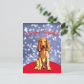 Postale Pawsome noël avec un spaniel cocker ! Carte postal (Debout devant)