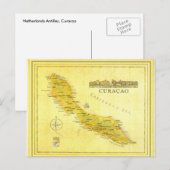 Postale Pays-Bas Antilles, Curacao Carte (papier) (Devant / Derrière)
