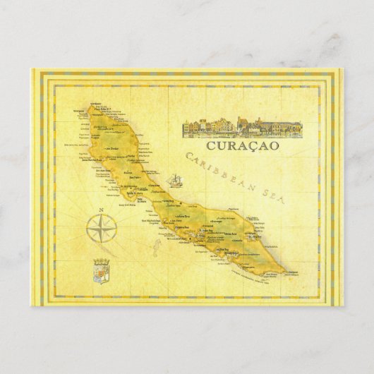 Postale Pays-Bas Antilles, Curacao Carte (papier) (Devant)