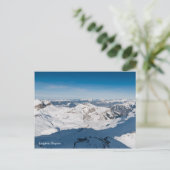 Postale Paysage de montagnes enneigées carte postale. Suis (Debout devant)