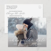 Postale Paysage Photo Mariage Modifier La Date Carte Posta (Devant / Derrière)