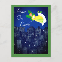 Peace on Earth Angel avec carte plat Dove