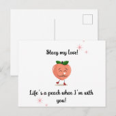 Postale Pêche par carte de voeux (Devant / Derrière)