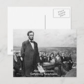 Postale Pennsylvanie Abraham Lincoln Gettysburg Carte post (Devant / Derrière)