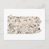 Postale Pennsylvanie Carte d'image Vintage Antique (Devant)