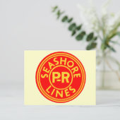 Postale Pennsylvanie Lecture Seashore Lines Logo Carte pos (Debout devant)