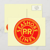 Postale Pennsylvanie Lecture Seashore Lines Logo Carte pos (Devant / Derrière)