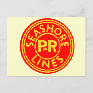 Postale Pennsylvanie Lecture Seashore Lines Logo Carte pos