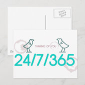 Postale Penser à votre carte (Devant / Derrière)