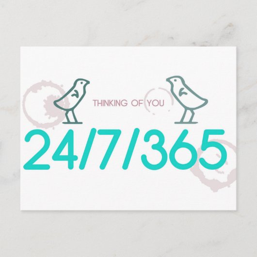 Postale Penser à votre carte (Devant)