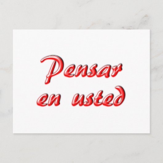 Postale Penser à votre carte (Devant)