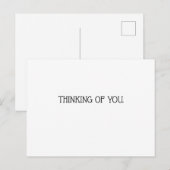 Postale Penser à votre carte (Devant / Derrière)