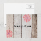 Postale Penser Rustique à votre carte de voeux (Devant / Derrière)