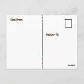 Postale Pensez à vous jolie carte de tournesol jaune (Dos)