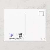 Postale Père Noël & Rudolph Joyeux croûte de Noël. Carte p (Dos)