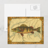 Postale Perle jaune sur la carte (Devant / Derrière)