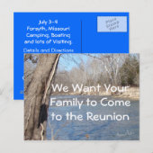 Postale Personnaliser de la carte de réunion (Devant / Derrière)