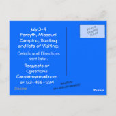 Postale Personnaliser de la carte de réunion (Dos)