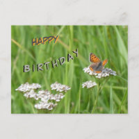 Petite carte d'anniversaire personnalisée Cuivre