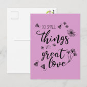 Postale Petites choses personnaliser de devis Carte postal (Devant / Derrière)