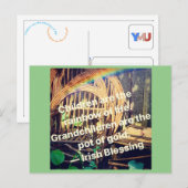 Postale Petits-enfants, le pot d'or dans la vie. Carte pos (Devant / Derrière)