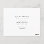 Postale PEU DE NOËL | carte faire-part de naissance bébé (Dos)