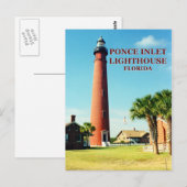 Postale Phare de Ponce de Leon Inlet, Floride Carte postal (Devant / Derrière)