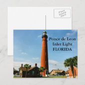 Postale Phare de Ponce de Leon Inlet, Floride Carte postal (Devant / Derrière)
