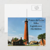 Postale Phare de Ponce de Leon Inlet, Floride Carte postal (Devant / Derrière)