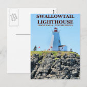 Postale Phare de Swallowtail, Grand Manan N.B. Carte posta (Devant / Derrière)