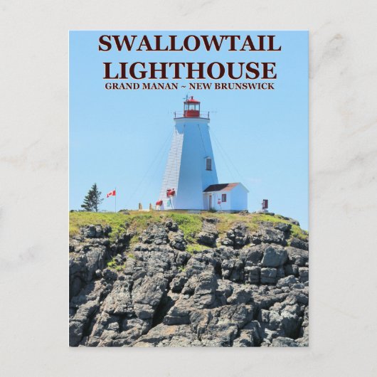 Postale Phare de Swallowtail, Grand Manan N.B. Carte posta (Devant)
