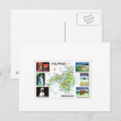 POSTALE PHILIPINES CARTE MINDANAO (Devant / Derrière)