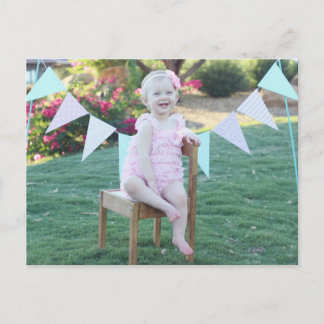 Postale Photo Anniversaire Carte de remerciements