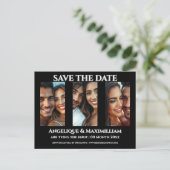 Postale Photo enregistrer la carte date élégant moderne 3  (Debout devant)