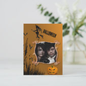 Postale Photo Frame, Sorcière, Jack o'Lantern Carte Postal (Debout devant)