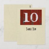 Postale Photo numéro 10 carte de table (Devant / Derrière)
