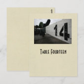 Postale Photo numéro 14 carte table (Devant / Derrière)
